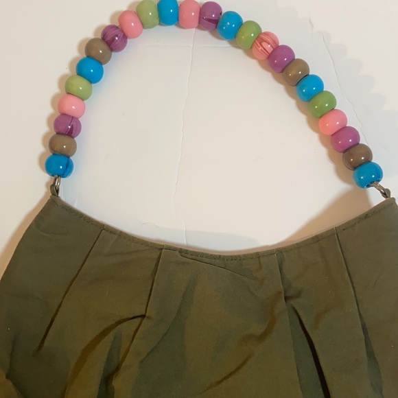 Children’s Place green and purple beaded floral purse - Picture 6 of 10